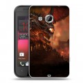 Дизайнерский пластиковый чехол для HTC Desire 200 World of warcraft