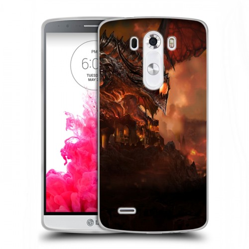 Дизайнерский силиконовый чехол для LG G3 (Dual-LTE) World of warcraft