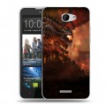 Дизайнерский пластиковый чехол для HTC Desire 516 World of warcraft