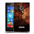 Дизайнерский пластиковый чехол для Microsoft Lumia 435 World of warcraft