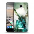 Дизайнерский силиконовый чехол для Micromax Canvas Spark World of warcraft