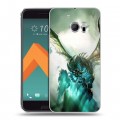 Дизайнерский пластиковый чехол для HTC 10 World of warcraft