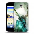 Дизайнерский пластиковый чехол для ZTE Blade A510 World of warcraft