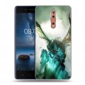 Дизайнерский пластиковый чехол для Nokia 8 World of warcraft