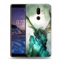 Дизайнерский пластиковый чехол для Nokia 7 Plus World of warcraft