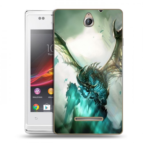 Дизайнерский пластиковый чехол для Sony Xperia E World of warcraft