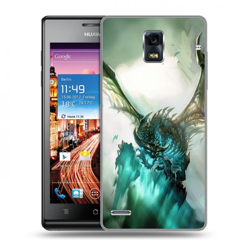 Дизайнерский пластиковый чехол для Huawei Ascend P1 World of warcraft