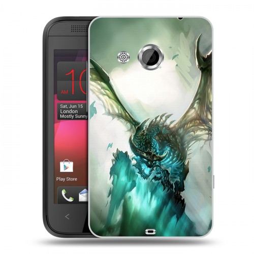 Дизайнерский пластиковый чехол для HTC Desire 200 World of warcraft