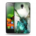 Дизайнерский пластиковый чехол для Lenovo S660 World of warcraft