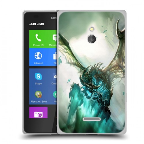 Дизайнерский силиконовый чехол для Nokia XL World of warcraft