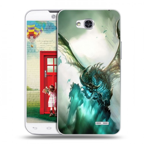 Дизайнерский пластиковый чехол для LG L80 World of warcraft