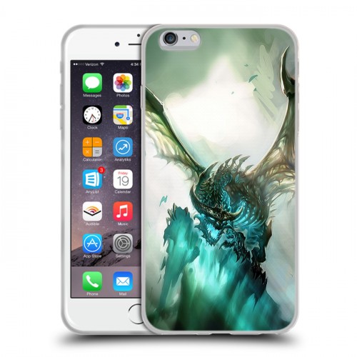 Дизайнерский силиконовый чехол для Iphone 6 Plus/6s Plus World of warcraft