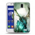 Дизайнерский пластиковый чехол для Lenovo A328 World of warcraft