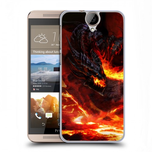 Дизайнерский пластиковый чехол для HTC One E9+ World of warcraft