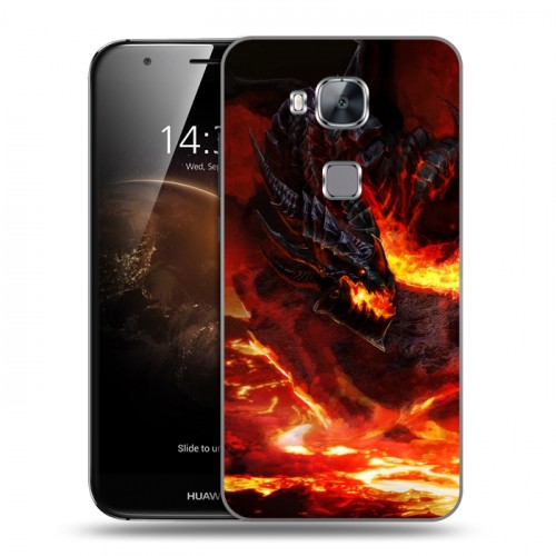 Дизайнерский пластиковый чехол для Huawei G8 World of warcraft