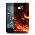 Дизайнерский пластиковый чехол для Microsoft Lumia 550 World of warcraft