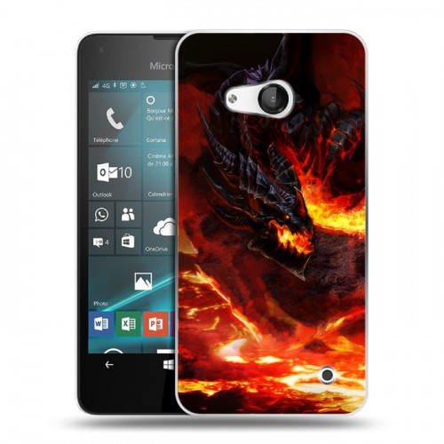 Дизайнерский пластиковый чехол для Microsoft Lumia 550 World of warcraft