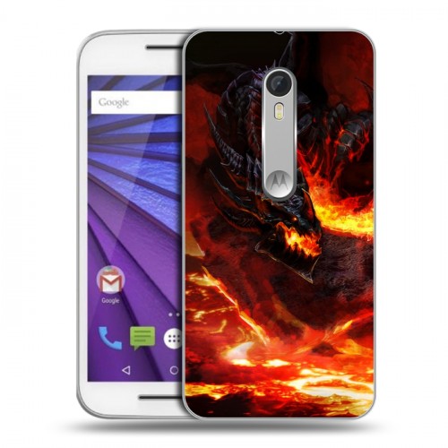 Дизайнерский пластиковый чехол для Lenovo Moto G World of warcraft