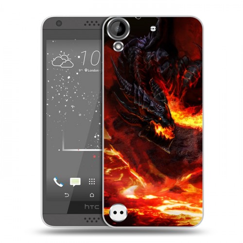 Дизайнерский пластиковый чехол для HTC Desire 530 World of warcraft