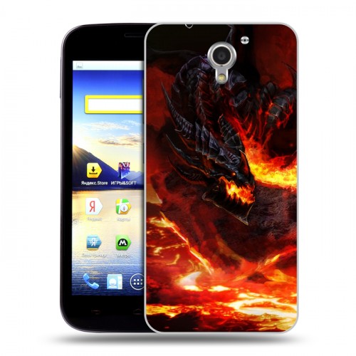 Дизайнерский пластиковый чехол для ZTE Blade A510 World of warcraft