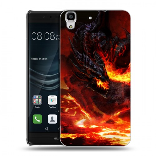 Дизайнерский пластиковый чехол для Huawei Y6II World of warcraft