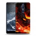 Дизайнерский пластиковый чехол для Nokia 5.1 World of warcraft