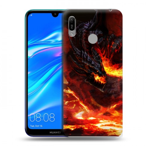 Дизайнерский пластиковый чехол для Huawei Y6 (2019) World of warcraft