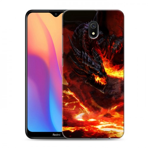 Дизайнерский силиконовый с усиленными углами чехол для Xiaomi RedMi 8A World of warcraft