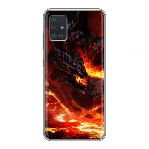 Дизайнерский силиконовый чехол для Samsung Galaxy A51 World of warcraft