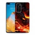 Дизайнерский силиконовый с усиленными углами чехол для Huawei P40 World of warcraft