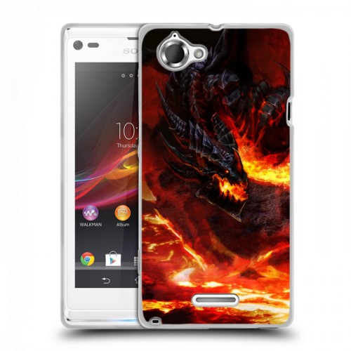 Дизайнерский пластиковый чехол для Sony Xperia L World of warcraft