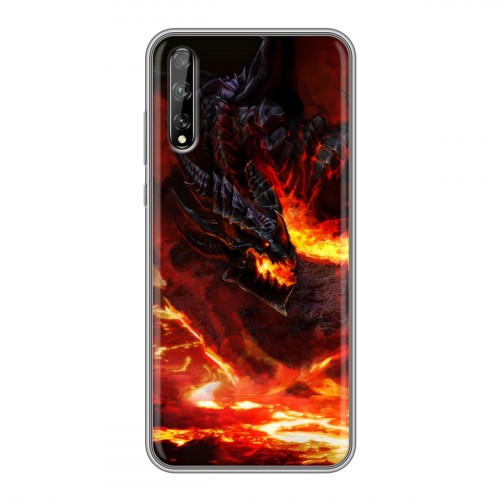 Дизайнерский силиконовый чехол для Huawei Y8p World of warcraft