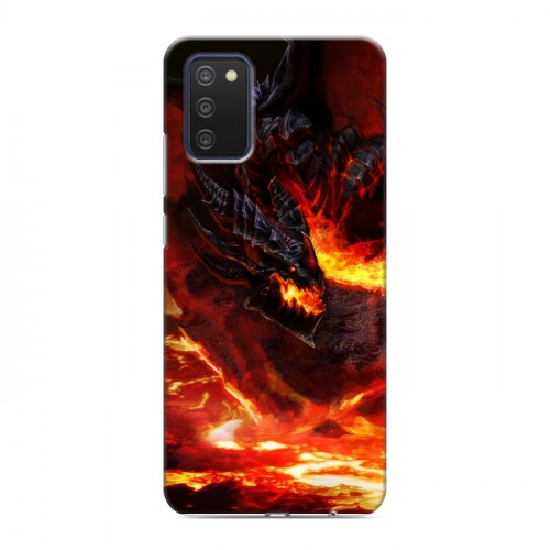 Дизайнерский силиконовый с усиленными углами чехол для Samsung Galaxy A03s World of warcraft