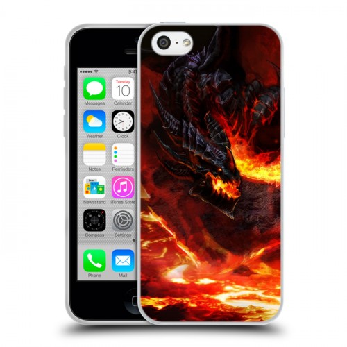 Дизайнерский пластиковый чехол для Iphone 5c World of warcraft