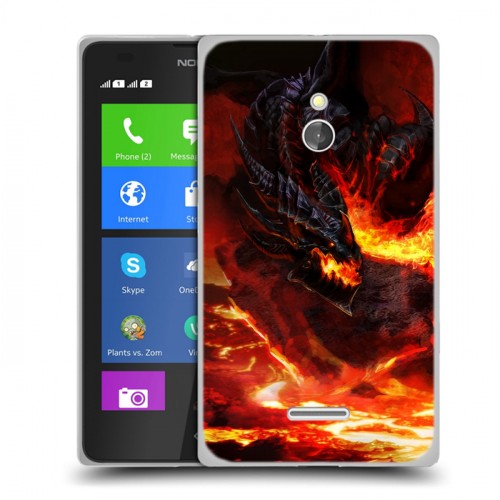 Дизайнерский силиконовый чехол для Nokia XL World of warcraft