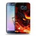 Дизайнерский силиконовый чехол для Samsung Galaxy S6 Edge World of warcraft