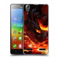 Дизайнерский пластиковый чехол для Lenovo A6000 World of warcraft