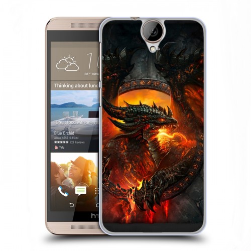 Дизайнерский пластиковый чехол для HTC One E9+ World of warcraft