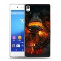 Дизайнерский пластиковый чехол для Sony Xperia Z3+ World of warcraft