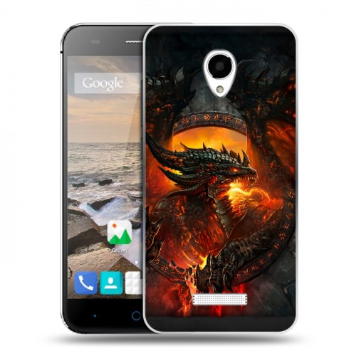 Дизайнерский силиконовый чехол для Micromax Canvas Spark World of warcraft