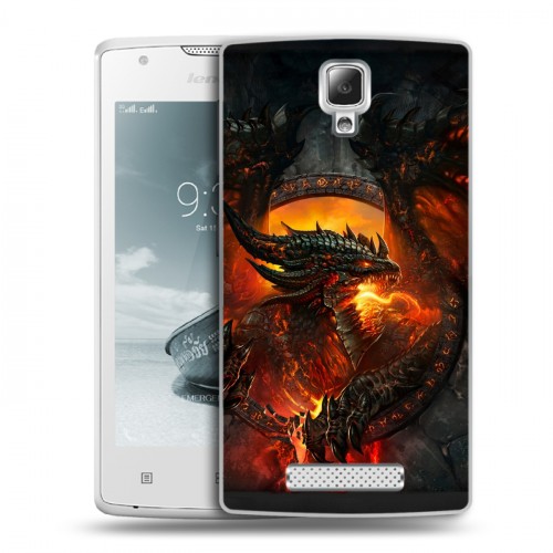 Дизайнерский пластиковый чехол для Lenovo A1000 World of warcraft