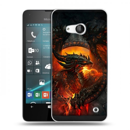 Дизайнерский пластиковый чехол для Microsoft Lumia 550 World of warcraft