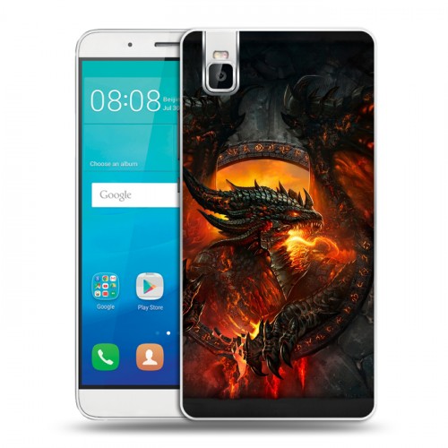 Дизайнерский пластиковый чехол для Huawei ShotX World of warcraft