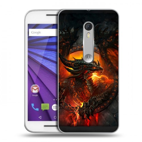 Дизайнерский пластиковый чехол для Lenovo Moto G World of warcraft