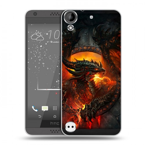 Дизайнерский пластиковый чехол для HTC Desire 530 World of warcraft