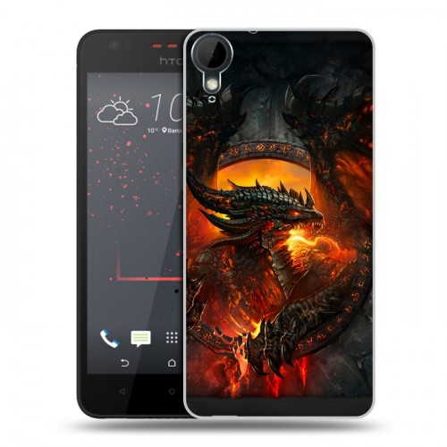 Дизайнерский пластиковый чехол для HTC Desire 825 World of warcraft