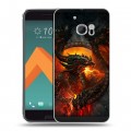 Дизайнерский пластиковый чехол для HTC 10 World of warcraft