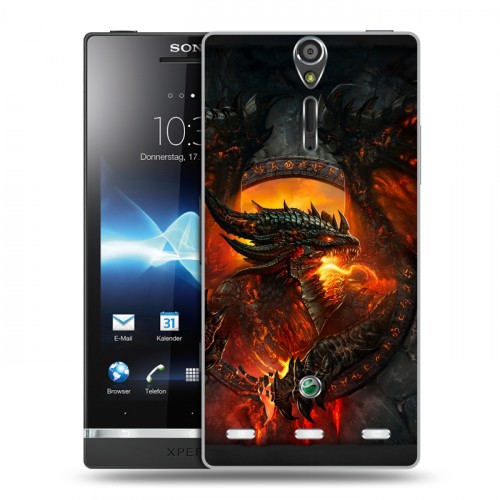 Дизайнерский пластиковый чехол для Sony Xperia S World of warcraft