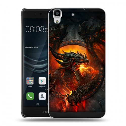 Дизайнерский пластиковый чехол для Huawei Y6II World of warcraft