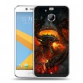 Дизайнерский пластиковый чехол для HTC 10 evo World of warcraft